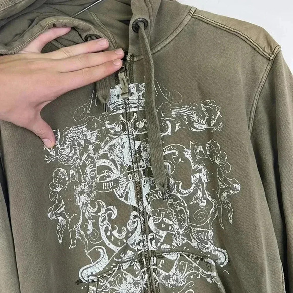 Triple 5 Soul 00s Stylish Vintage Zip-Up Hoodie - Picture 4 of 6